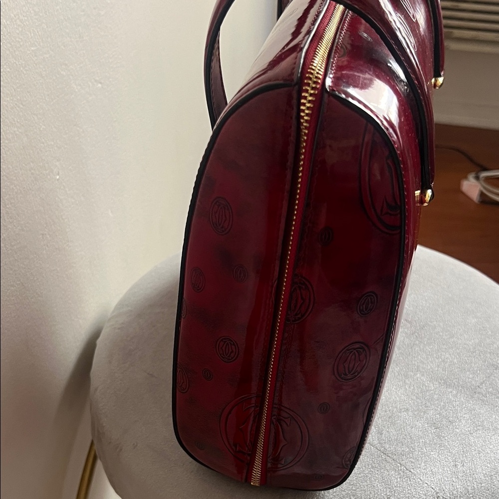 Vintage Must de Cartier "Happy Birthday" series top handle handbag - Picture 4 of 11